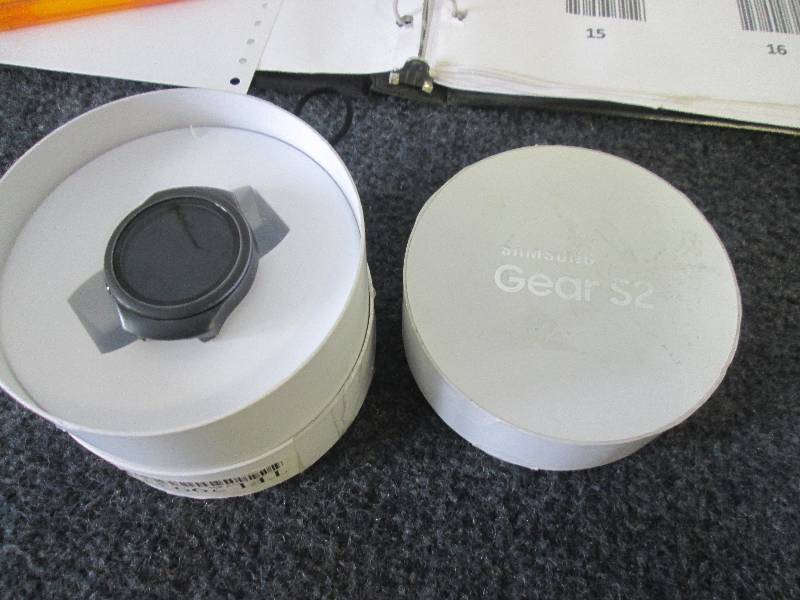 lot 15 image: samsung galaxy gear s2 watch powers...