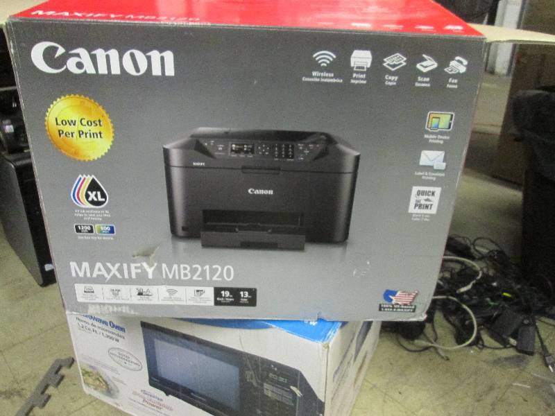lot 21 image: canon maxify mb2120 powers on...