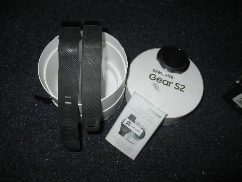 lot 59 image: samsung gear s2  2 fitbit watches...