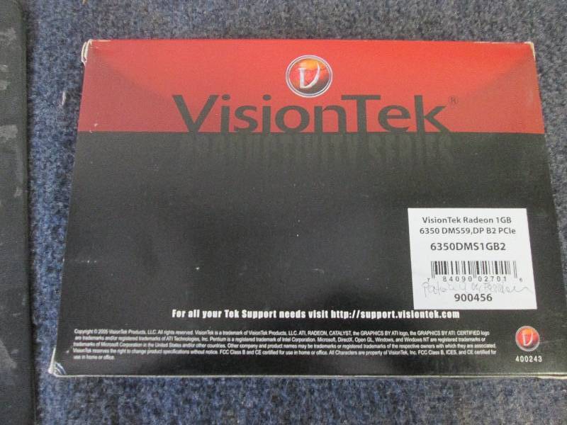 lot 74 image: visiontek 1gb graphic card...