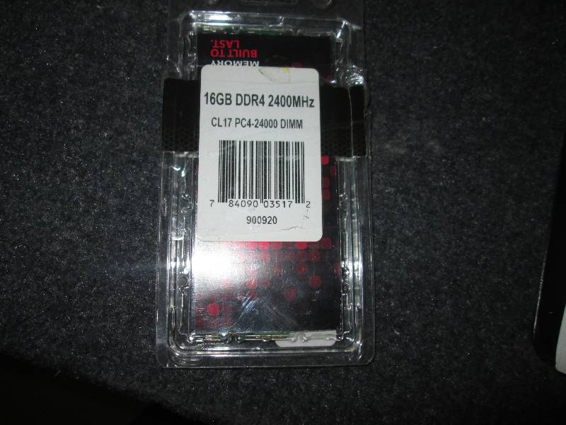 lot 80 image: 16gb DDR4 ram Visiontek...