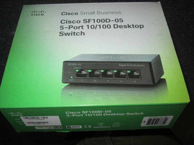lot 96 image: cisco 5 port pc switch...