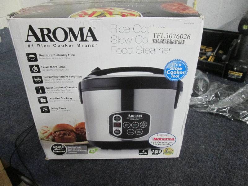 lot 99 image: Aroma slow cooker  rice cooker pow...