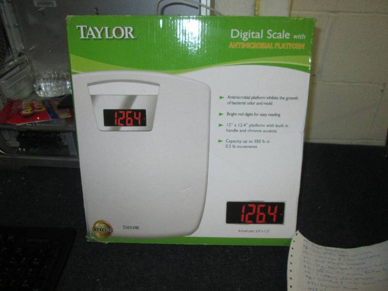 lot 104 image: taylor digital scale...