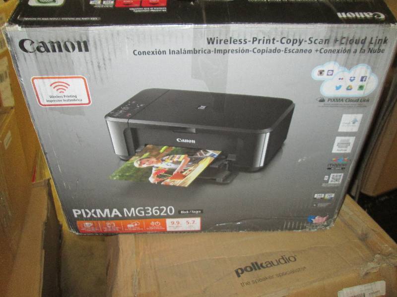 lot 115 image: canon printer powers on prixma 3620...
