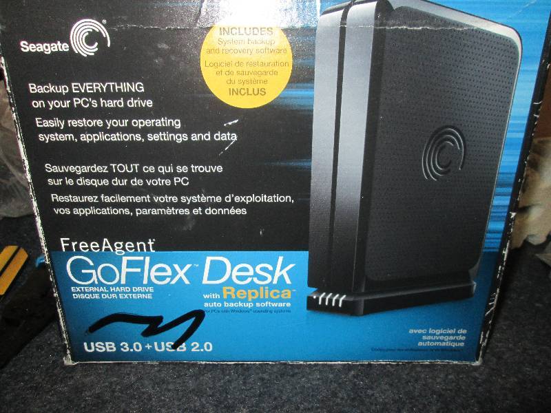 lot 137 image: seagate 2tb freeagaent external hd...