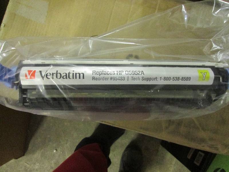 lot 192 image: yellow verbatim cartridge...