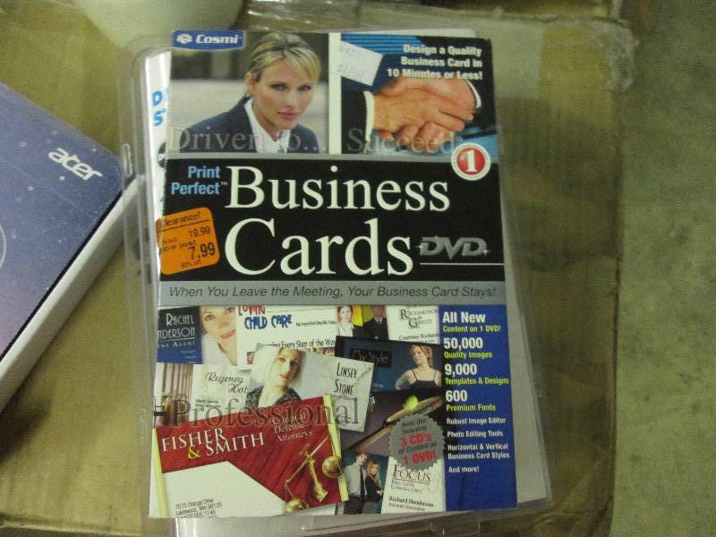 lot 196 image: business card maker dvd...