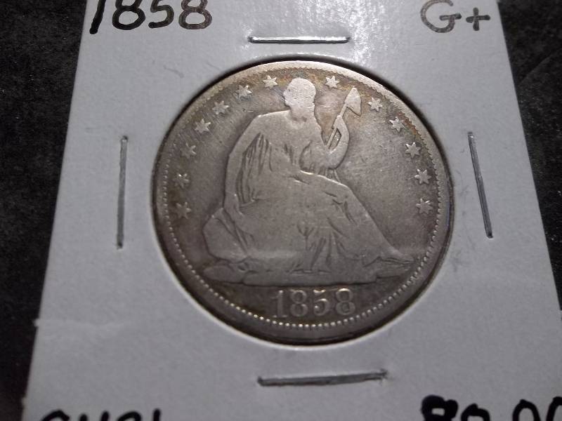 1858  Seated Liberty Half Dollar