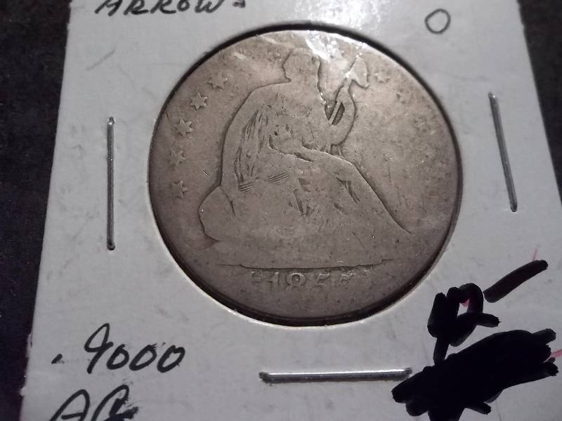 1855 O Seated Half Dollar With Arrows