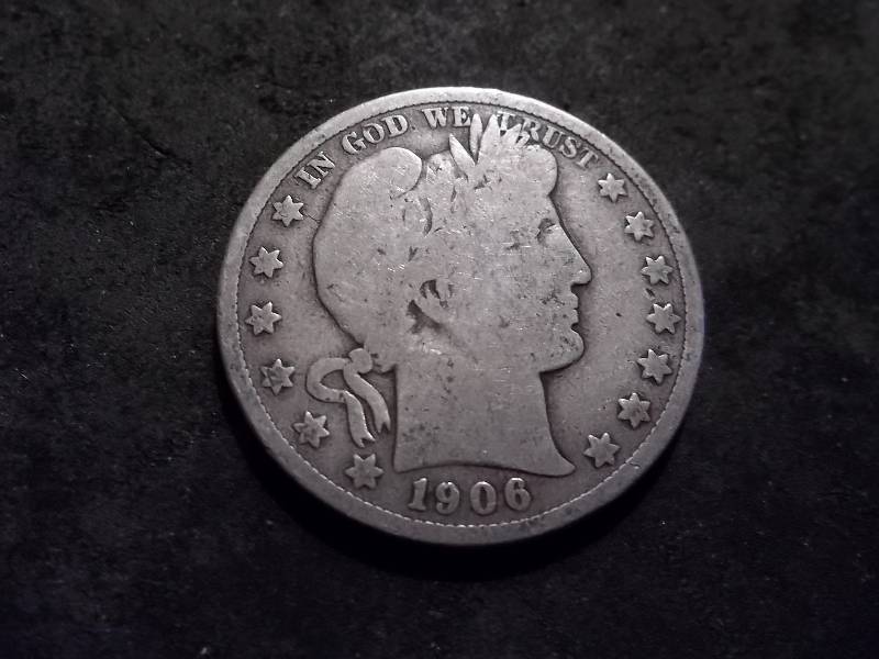 1906 D Barber Half Dollar