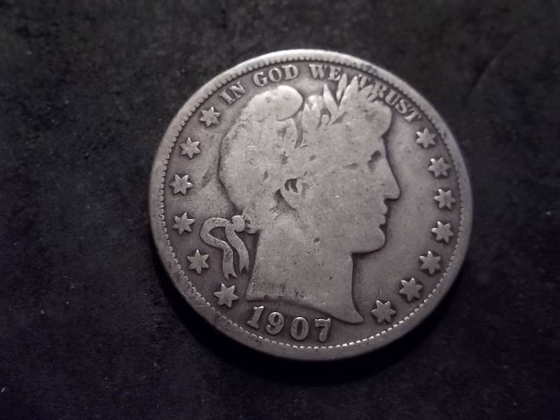 1907 O Barber Half Dollar