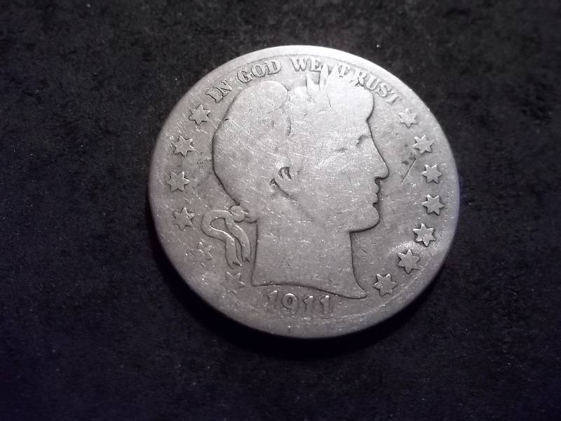 1911 D  Barber Half Dollar