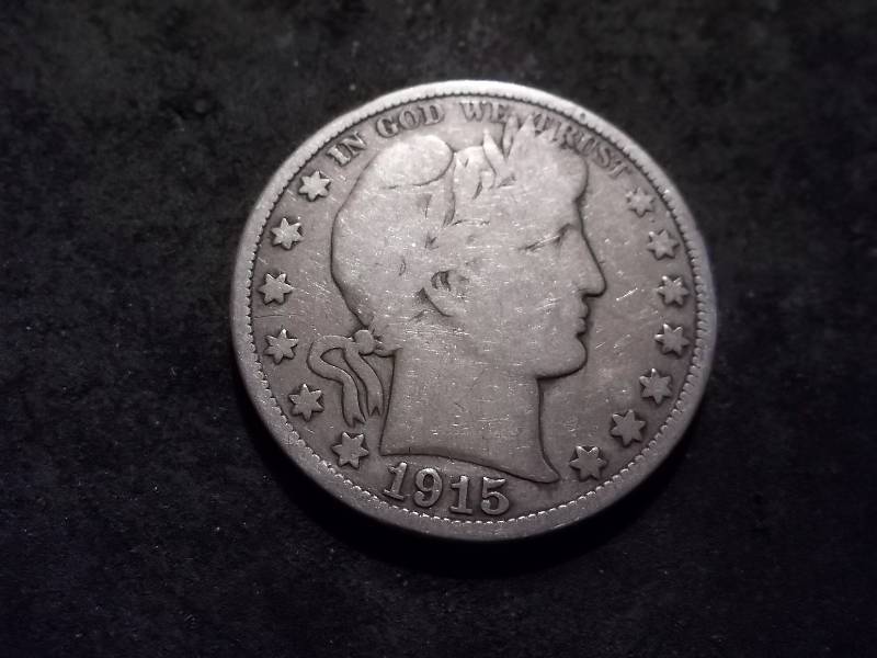 1915 D Barber Half Dollar