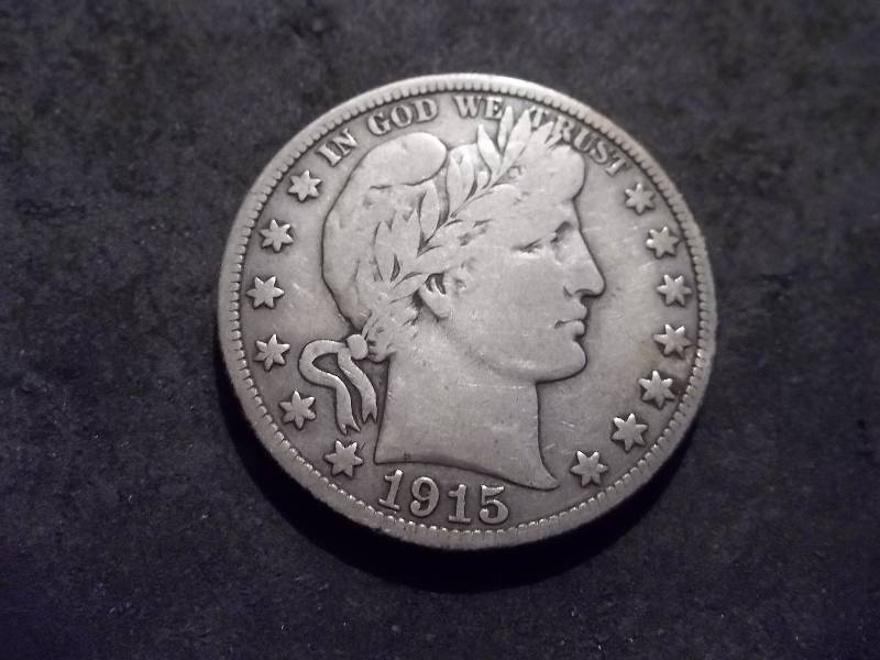 1915 S Barber Half Dollar