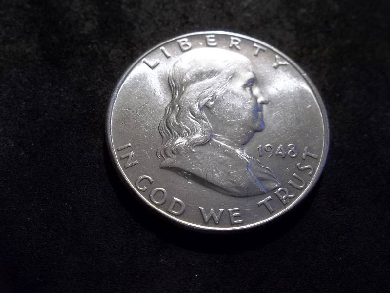 1948 D Franklin Half Dollar