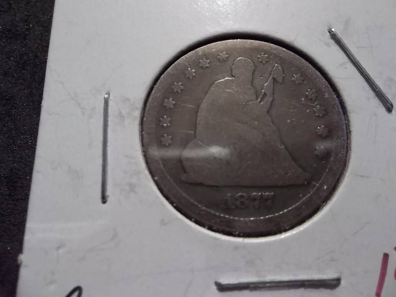 1877 Seated Liberty Quarter