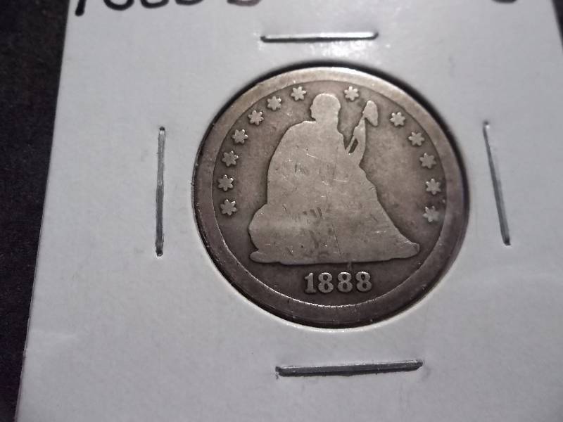 1888 S Seated Liberty Quarter