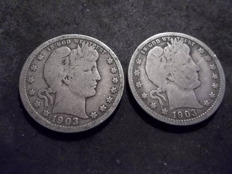 1903, 1903 O Barber Quarters