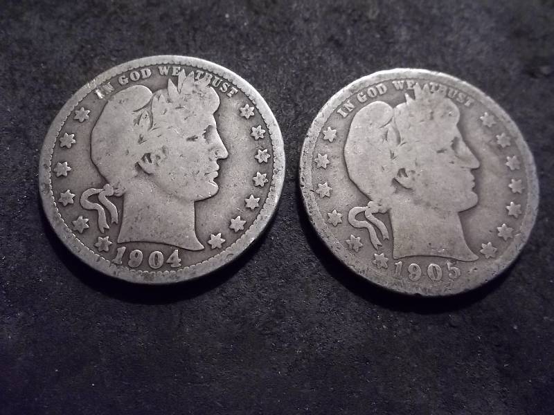 1904, 1905 Barber Quarters