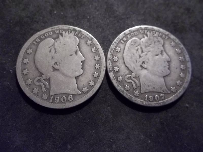 1906, 1907 Barber Quarters