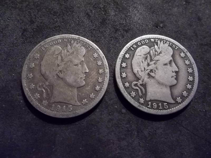 1915, 1915 D Barber Quarters