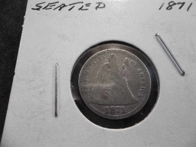 1871 Seated Liberty Dime