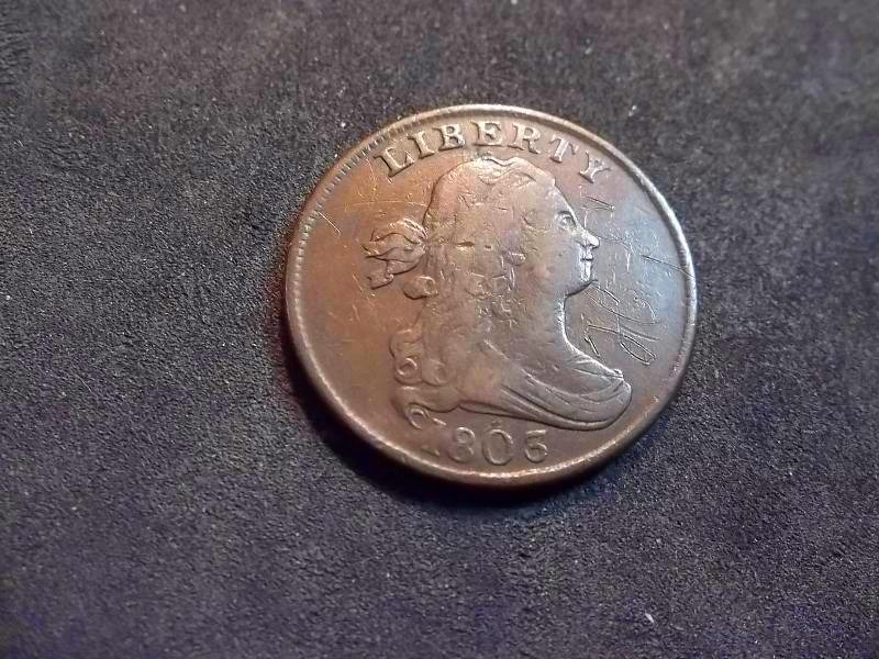 1803 Half Cent In High Grade