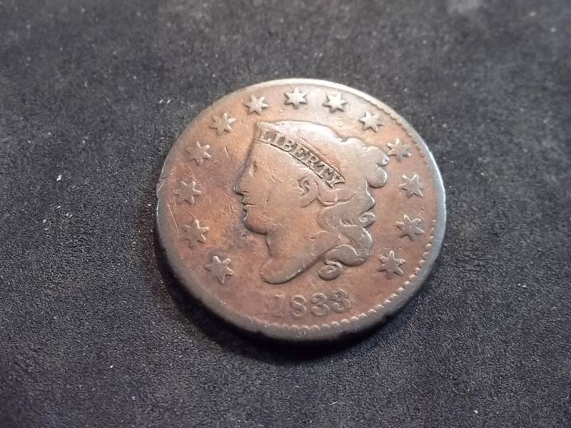 1833 Matron Head Large Cent