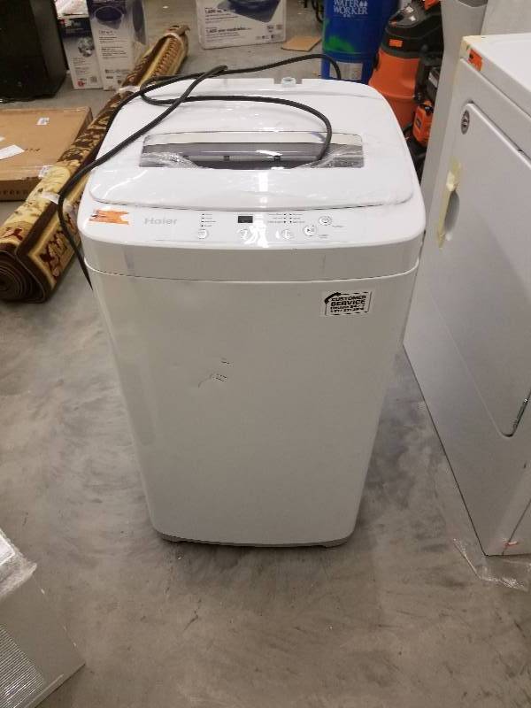 lot 87 image: Compact 0.9 cu ft. Portable Top Load Washer in White