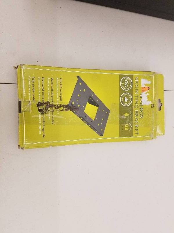 lot 122 image: Mail box, Mail box mounting bracket, Mail box post (Spike)