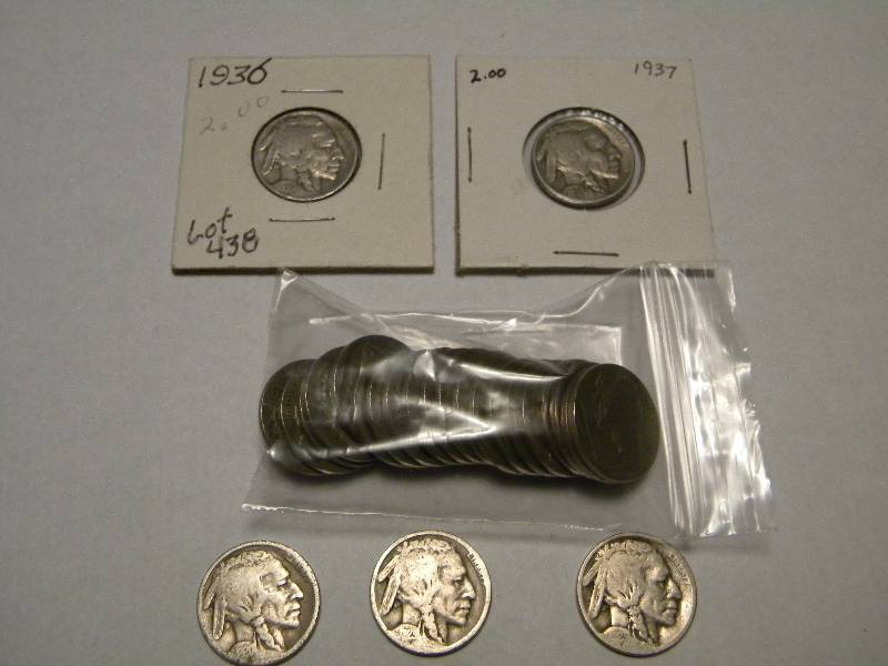 25 Indian Head (Buffalo) Nickels