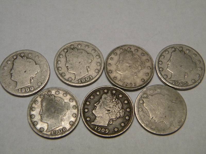 7 V Cents (Nickels)