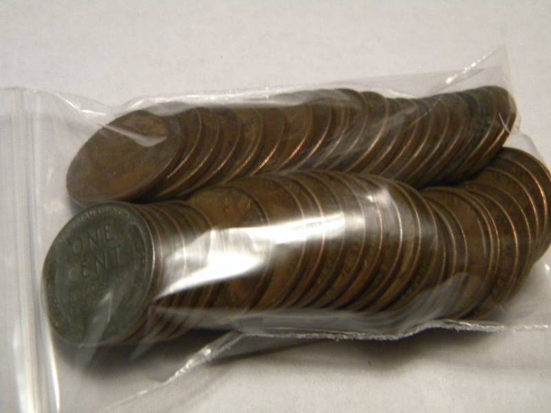 50 Wheat Back Pennies