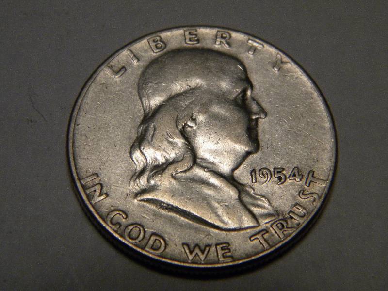 1954 Franklin Silver Half Dollar