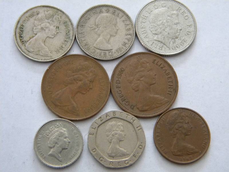 8 Foreign Coins