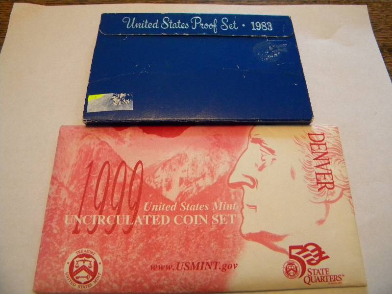 1983 U.S. Proof Set & 1999 U.S. Mint Uncirculated Coin Set
