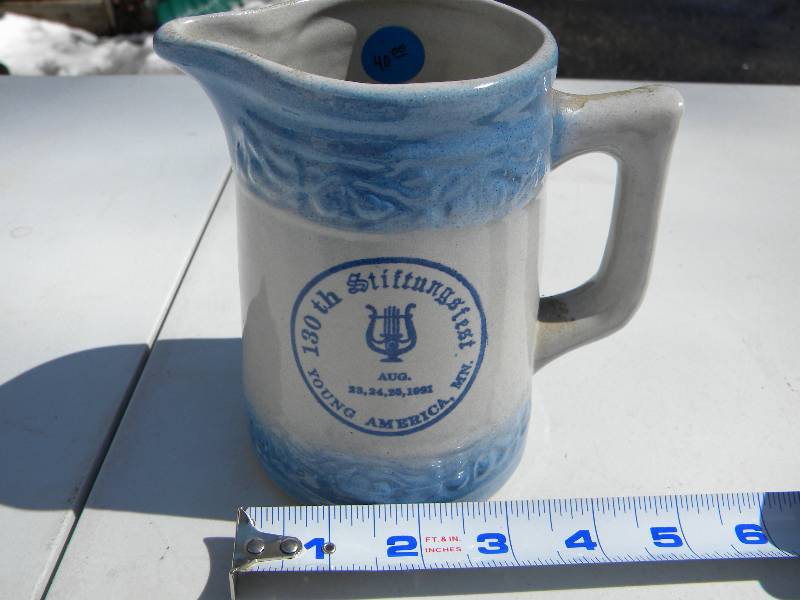 130th Anniversary Stiftungsfest Pitcher made by Red Wing Stoneware Co.