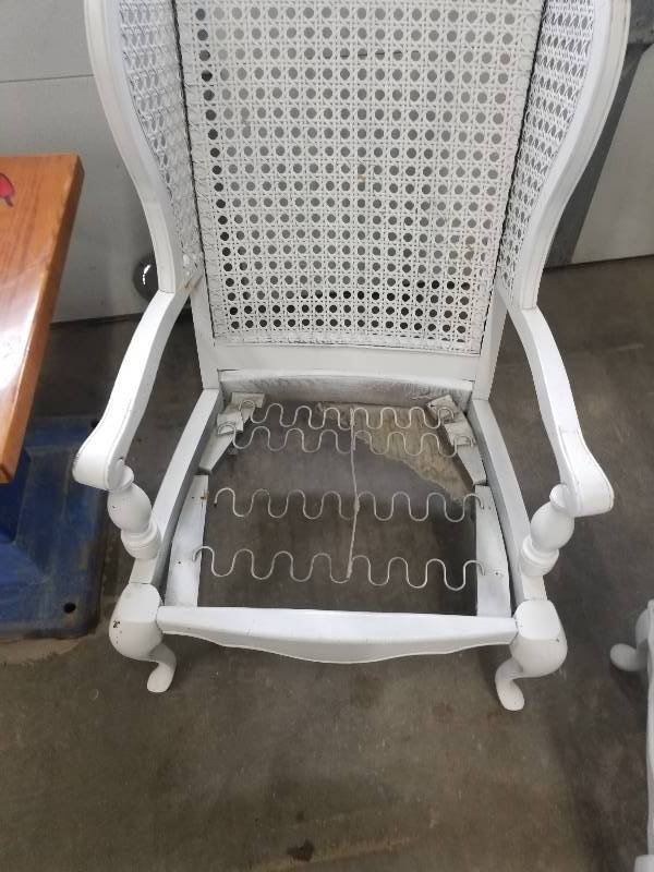 White Cushioned Chair