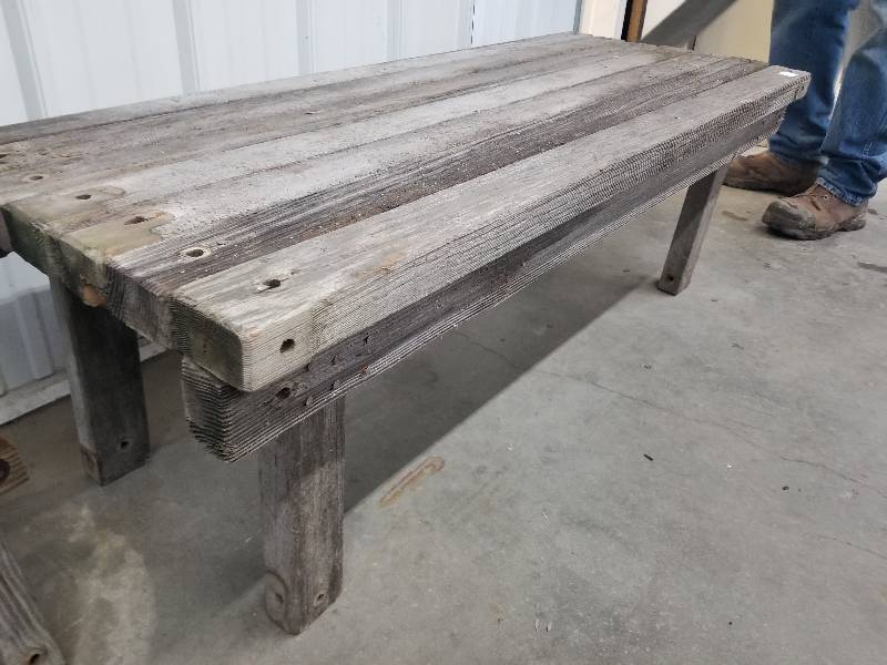 Barn wood bench