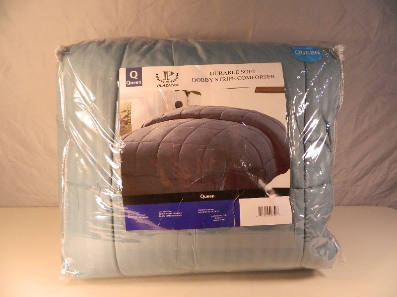 New Queen Size Durable Soft Dobby Stripe Comforter