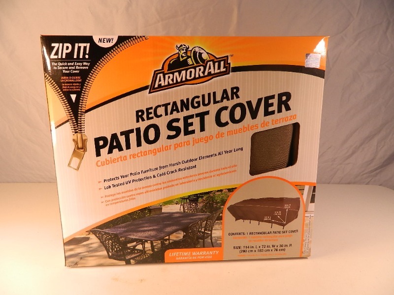 New ArmorAll Rectangular Patio Set Cover