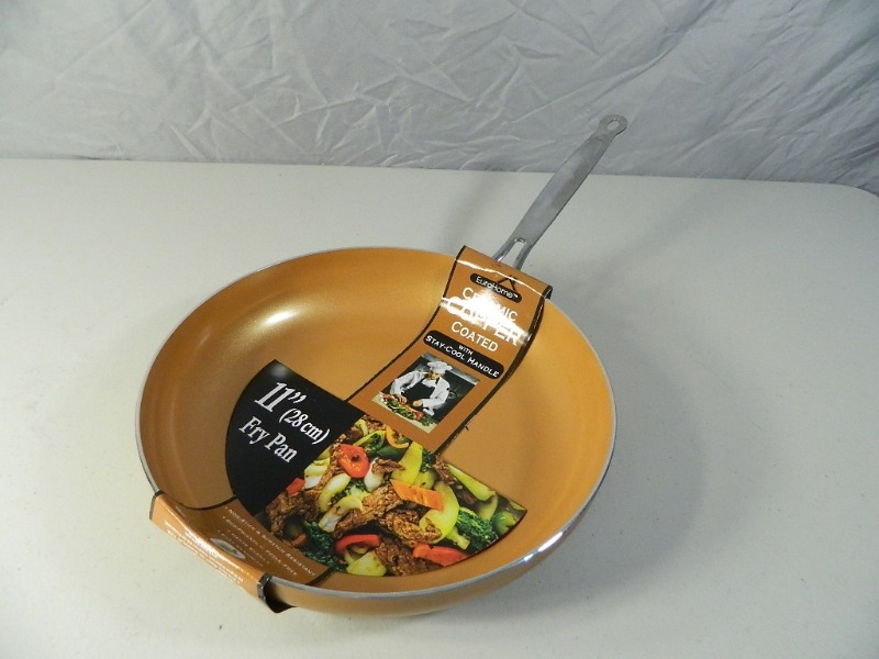 New 11 Copper Coated Ceramic Fry Pan