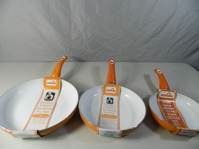 New Aluminum Ceramic Coated Fry Pan Set