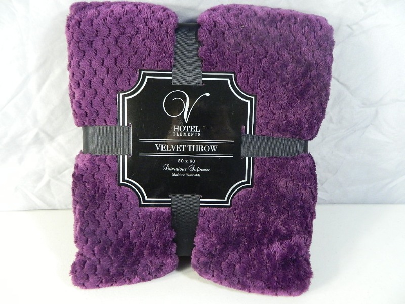 New Super Soft Purple Throw