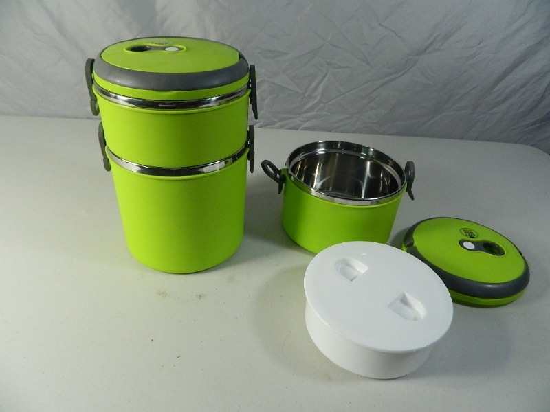 2 New Bento Style Lunchboxes with Handles