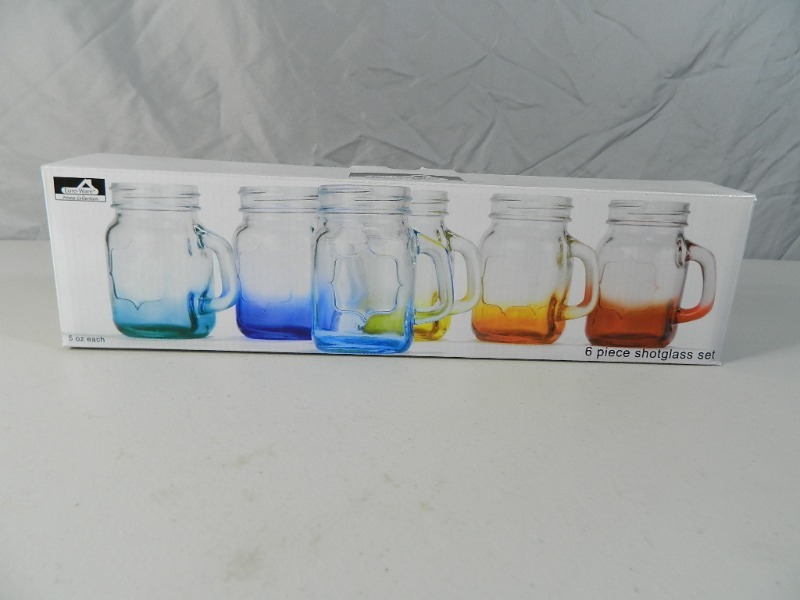 New 6 Pc Shot Glass Set
