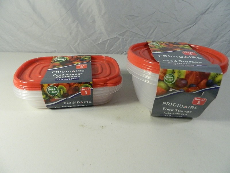 2 New Sets of Frigidaire Food Storage Containers