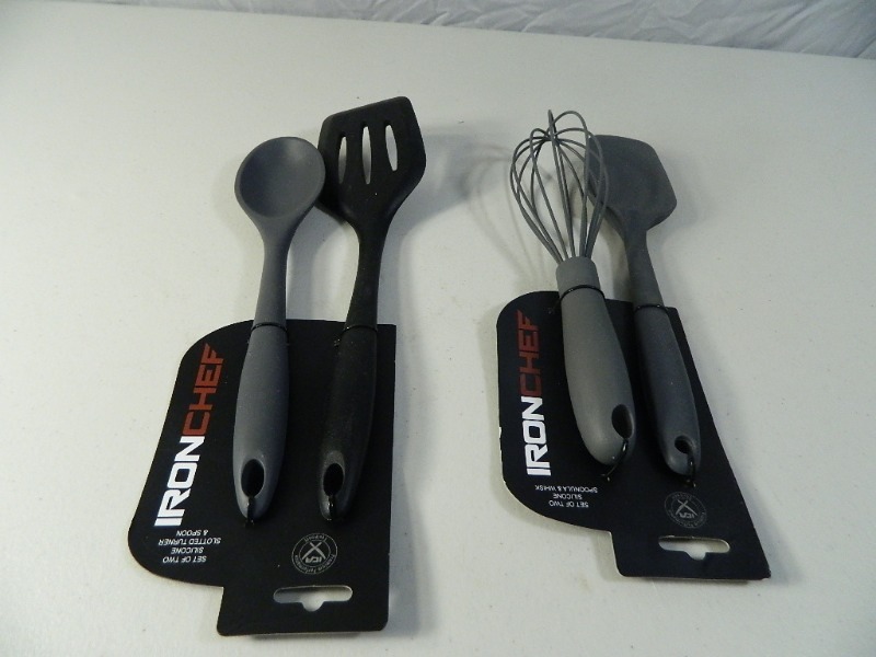 4 New Iron Chef Silicone Kitchen Utensils