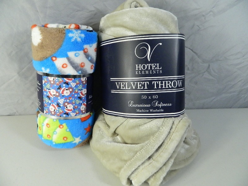 2 New Super Soft Throws